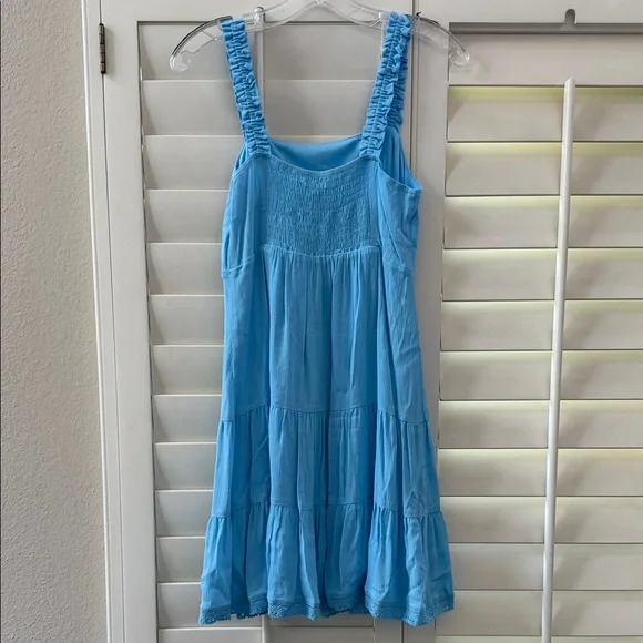 Love, Fire Light Blue Ruffled Dress - Picture 4 of 5